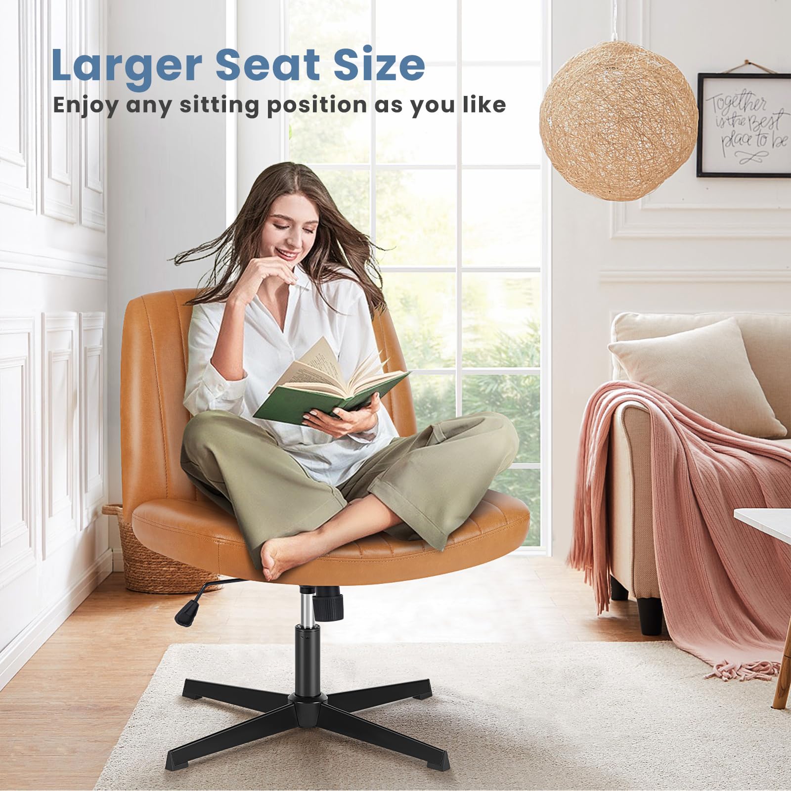 DUMOS armless design lets you slide the chair under desks
