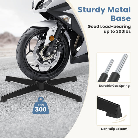 DUMOS sturdy metal base supports up to 300 lbs for durability.