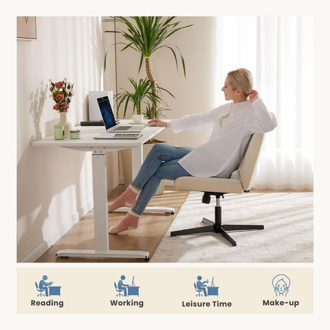 DUMOS versatile chair suitable for home office, vanity, and study