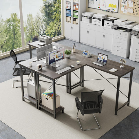 DUMOS corner-friendly design fits bedrooms or small offices for efficient workspaces.
