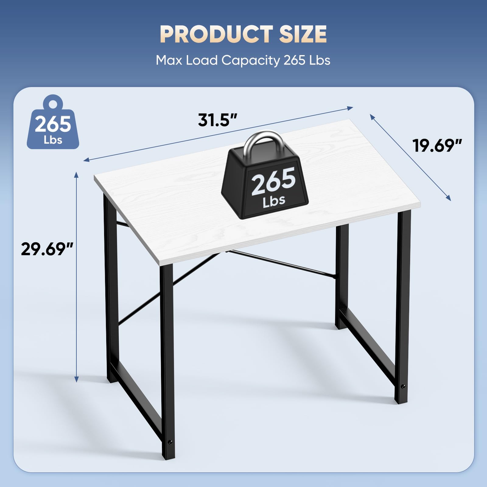 DUMOS desk ideal for writing, studying, and everyday tasks.