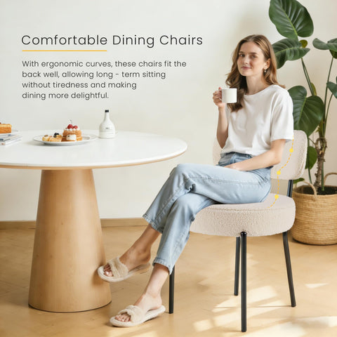 DUMOS chairs with 275 lbs capacity for stable seating