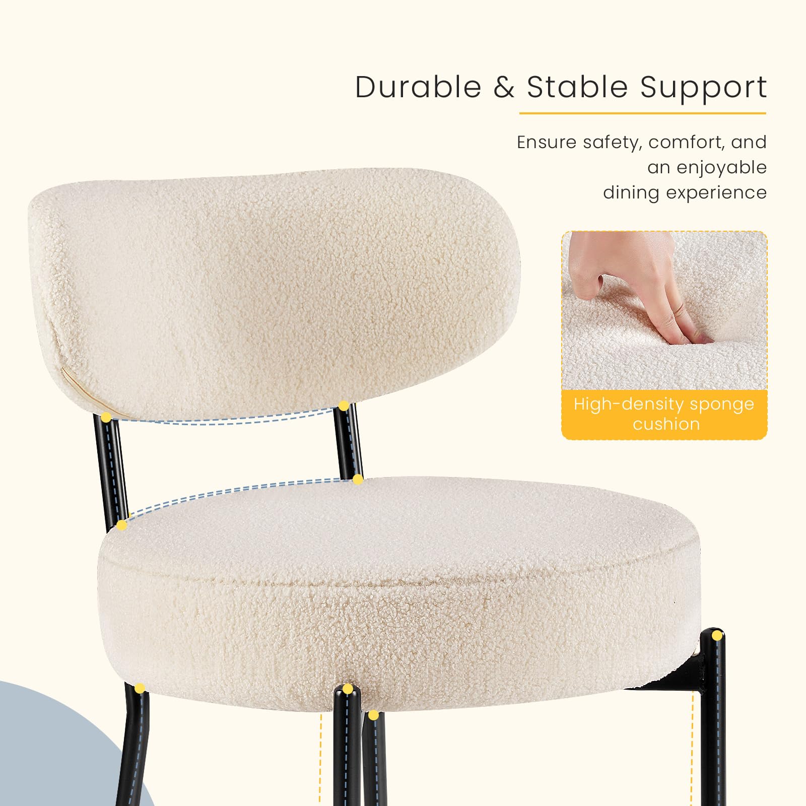 DUMOS chair showing ergonomic backrest for spine-friendly seating