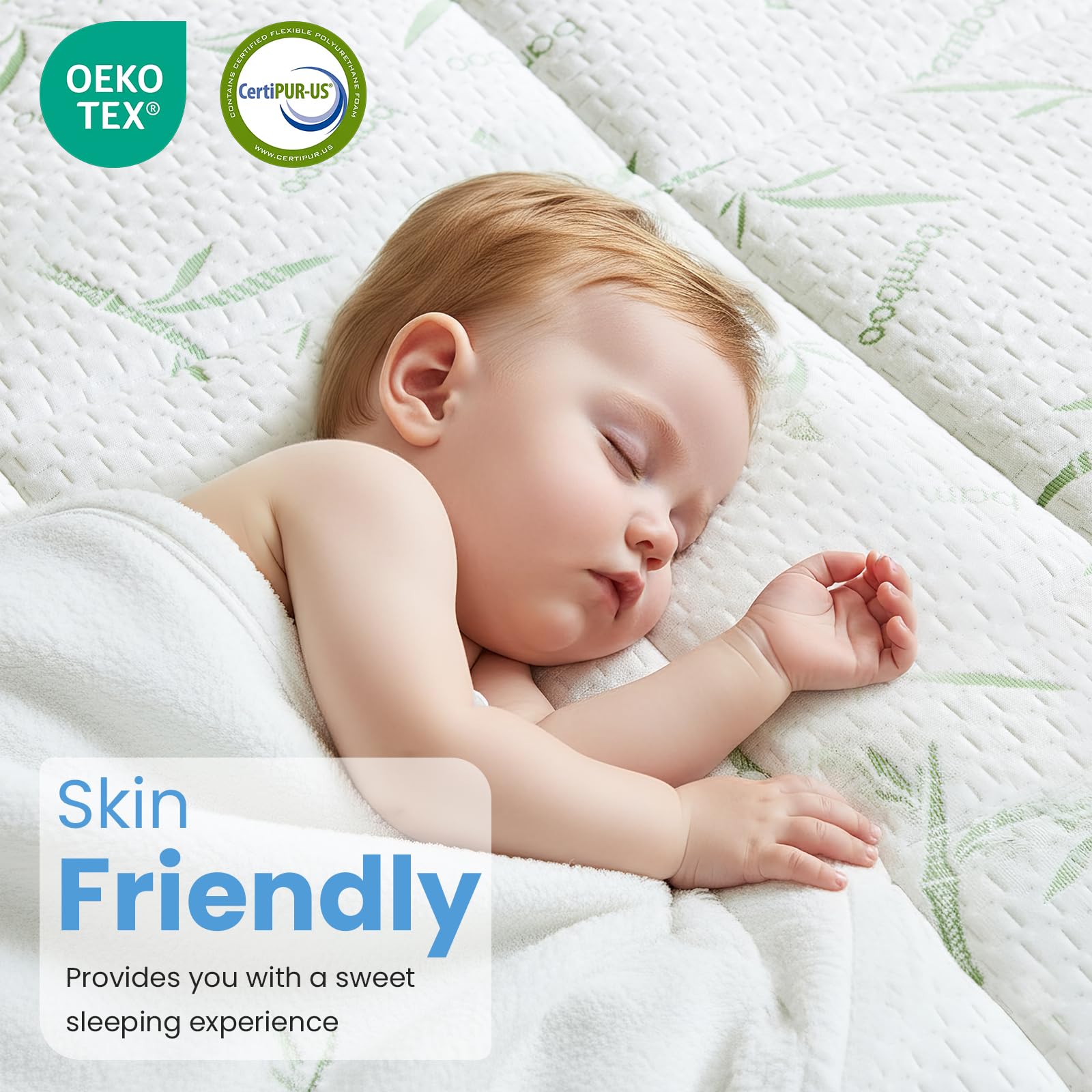 DUMOS topper fits mattresses up to 21 inches thick
