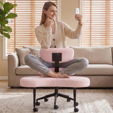 DUMOS easy-assembly design with sturdy base and smooth casters