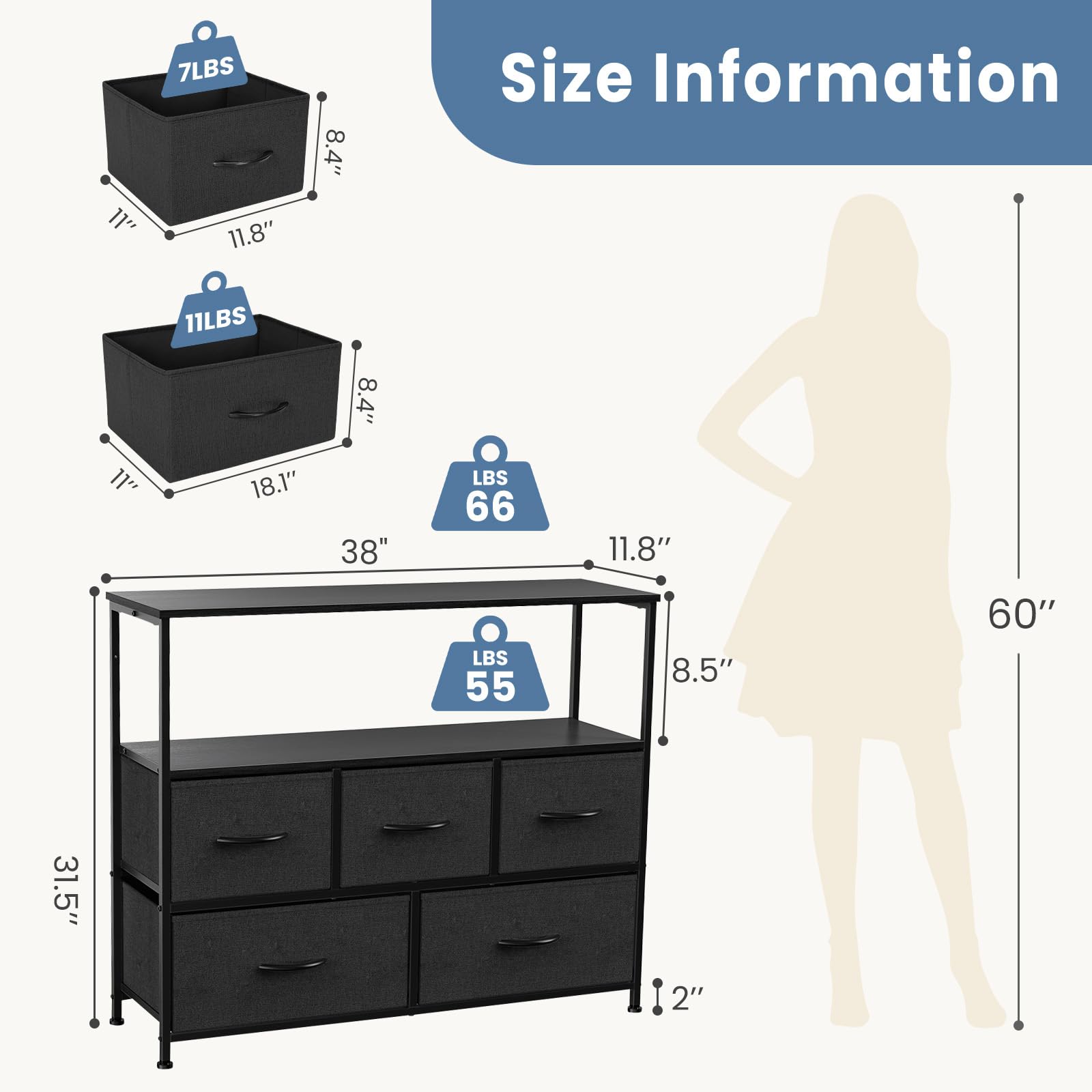 DUMOS compact entertainment center suited for living rooms and bedrooms