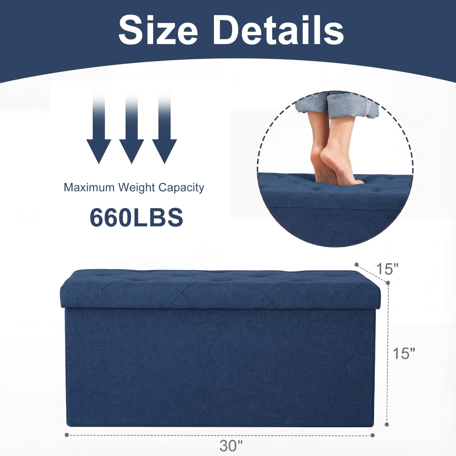 DUMOS folded-flat storage option for space-saving storage.