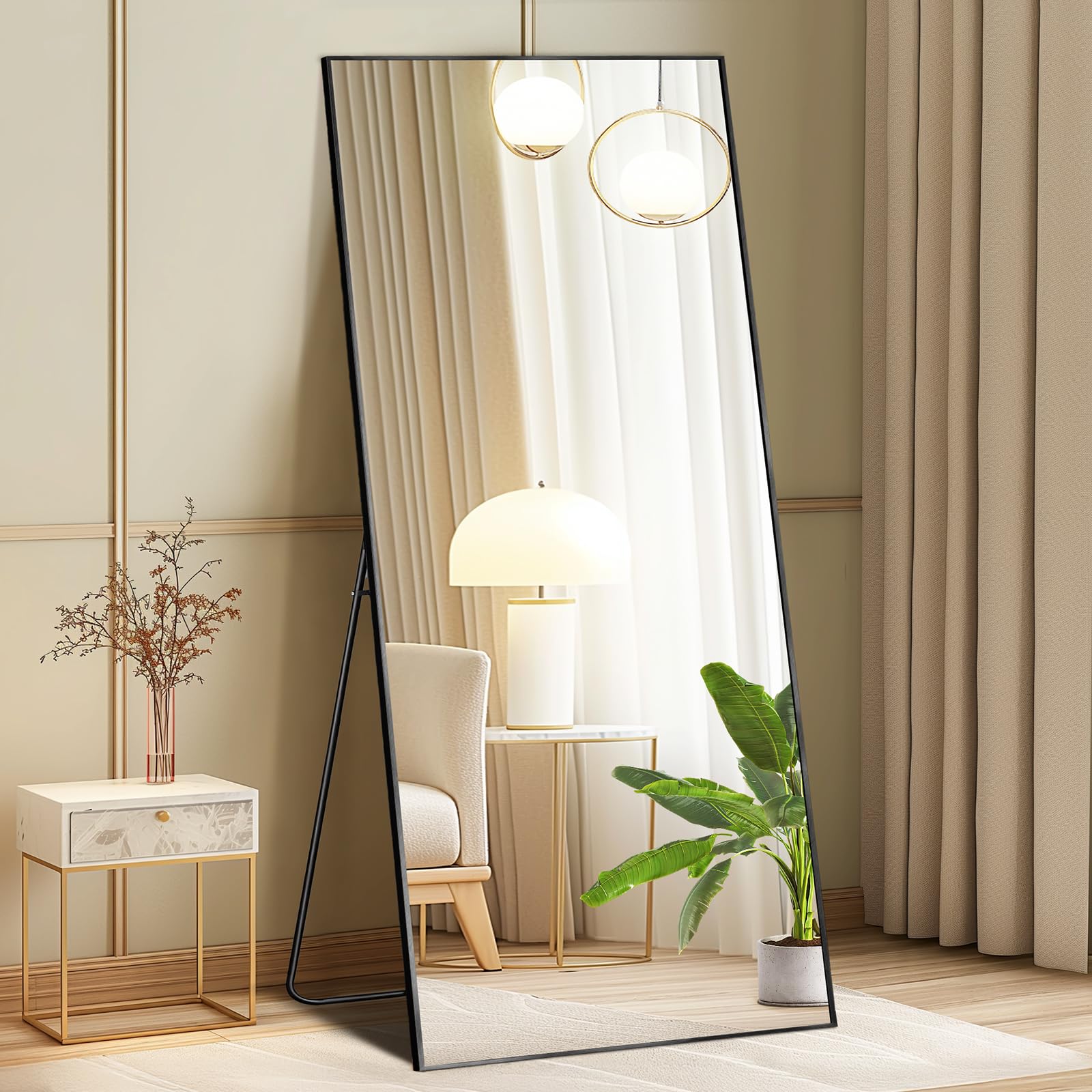 DUMOS full-length mirror with stand for full-body view