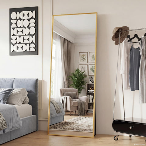 DUMOS leaning against wall with stand, flexible room layout option.