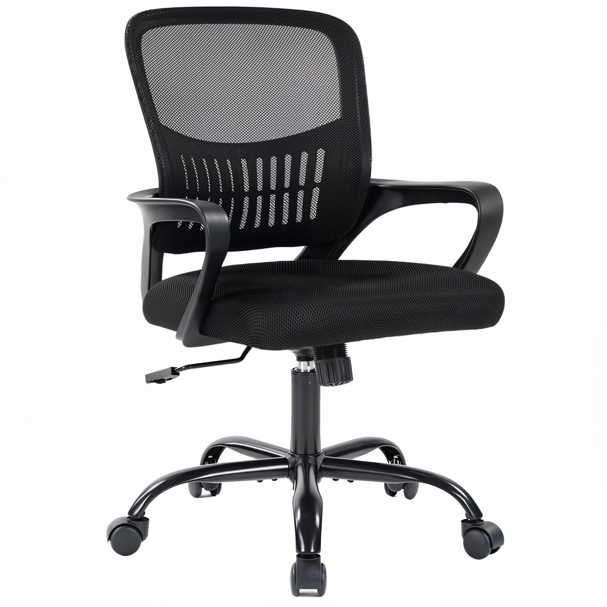 DUMOS home office chair back view with lumbar support for better posture