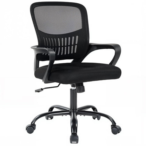 DUMOS home office chair back view with lumbar support for better posture