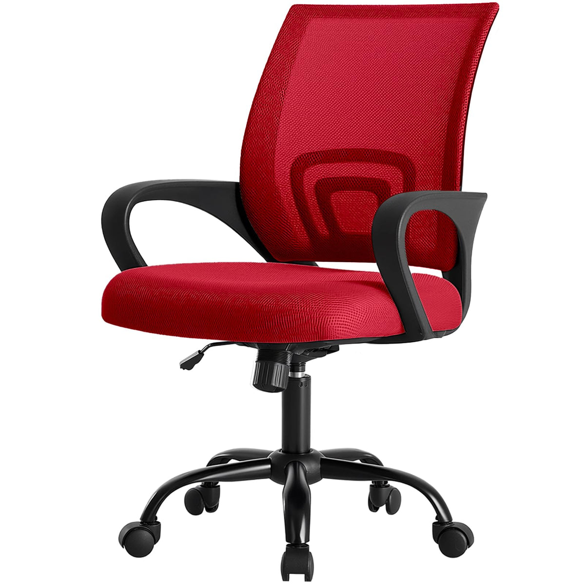 DUMOS Home Office Chair ergonomic back view with breathable mesh for cooling comfort.