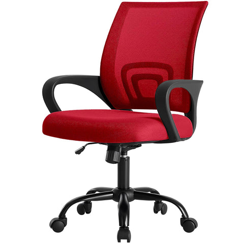 DUMOS Home Office Chair ergonomic back view with breathable mesh for cooling comfort.