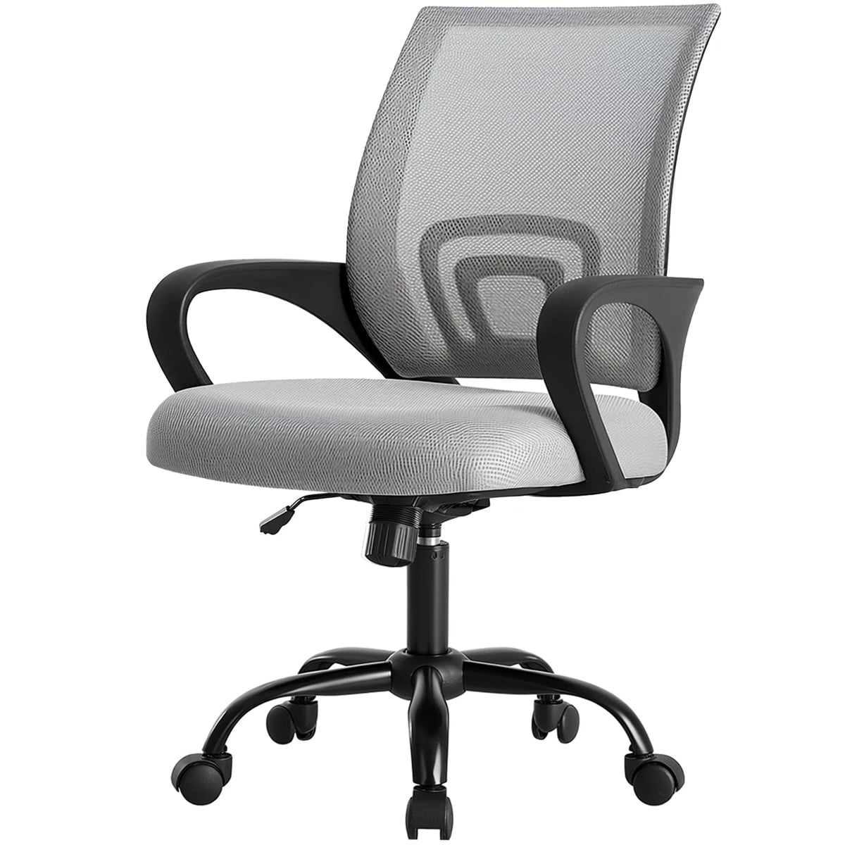 DUMOS ergonomic mid-back mesh chair supports posture during long work sessions.