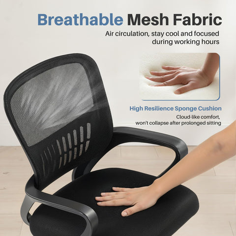 DUMOS chair height adjustment fits various users.