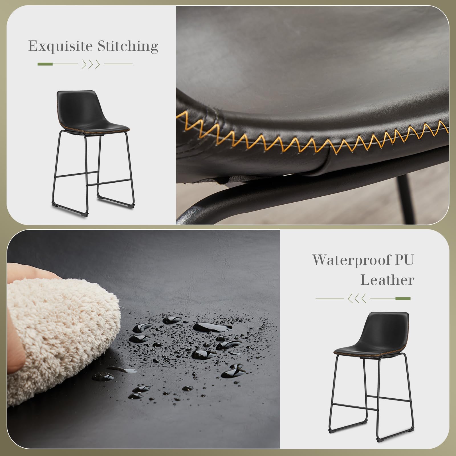 DUMOS stool suited for indoor and outdoor spaces such as kitchens and patios