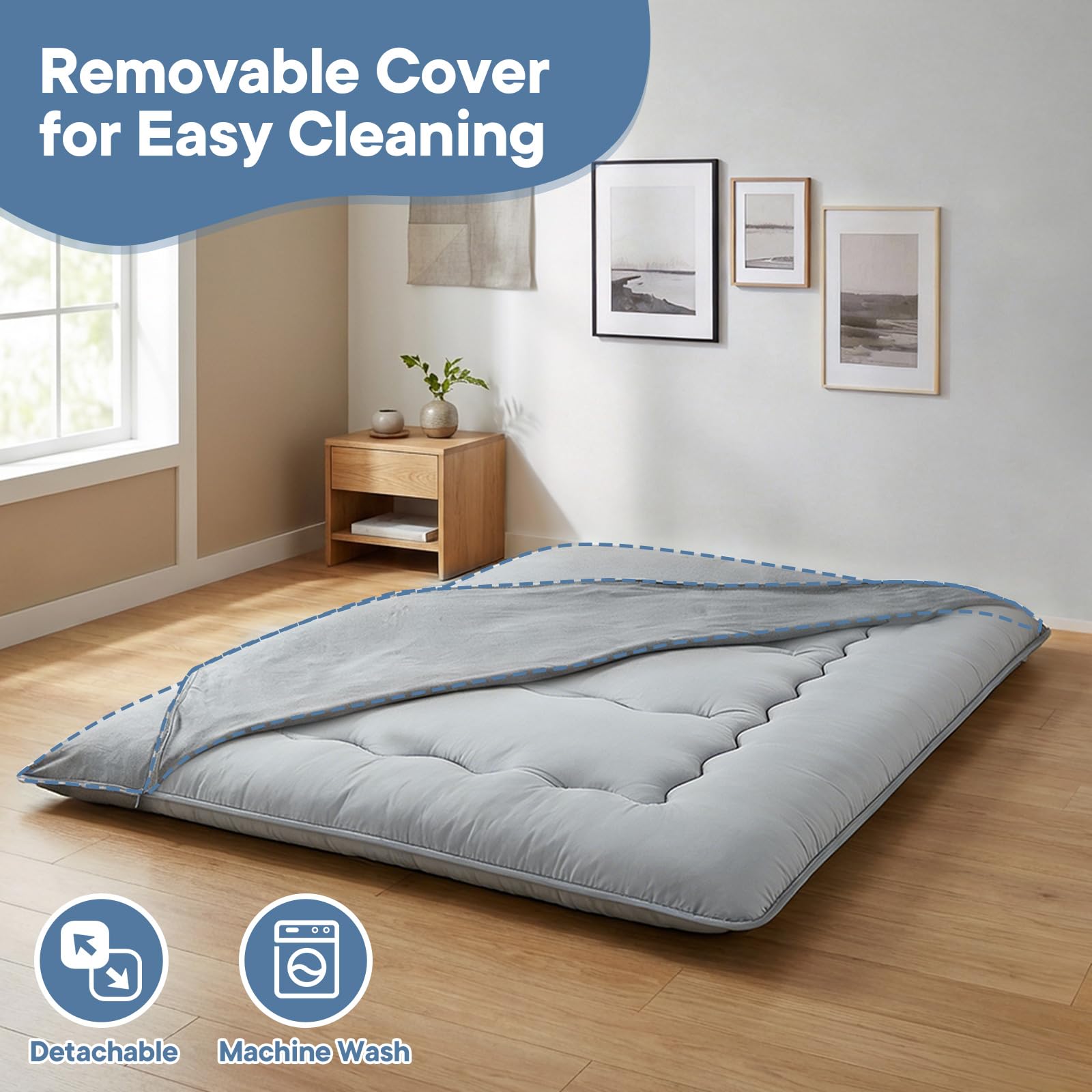 Vacuum-packed shipping for the DUMOS mattress reduces space and lowers logistics.