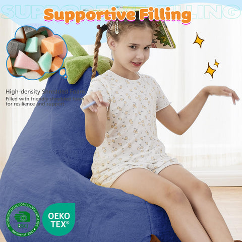 DUMOS chair uses high-density shredded foam for comfortable ergonomic support.