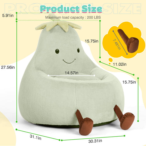 DUMOS high-density shredded foam filling contours to your child for comfortable support.