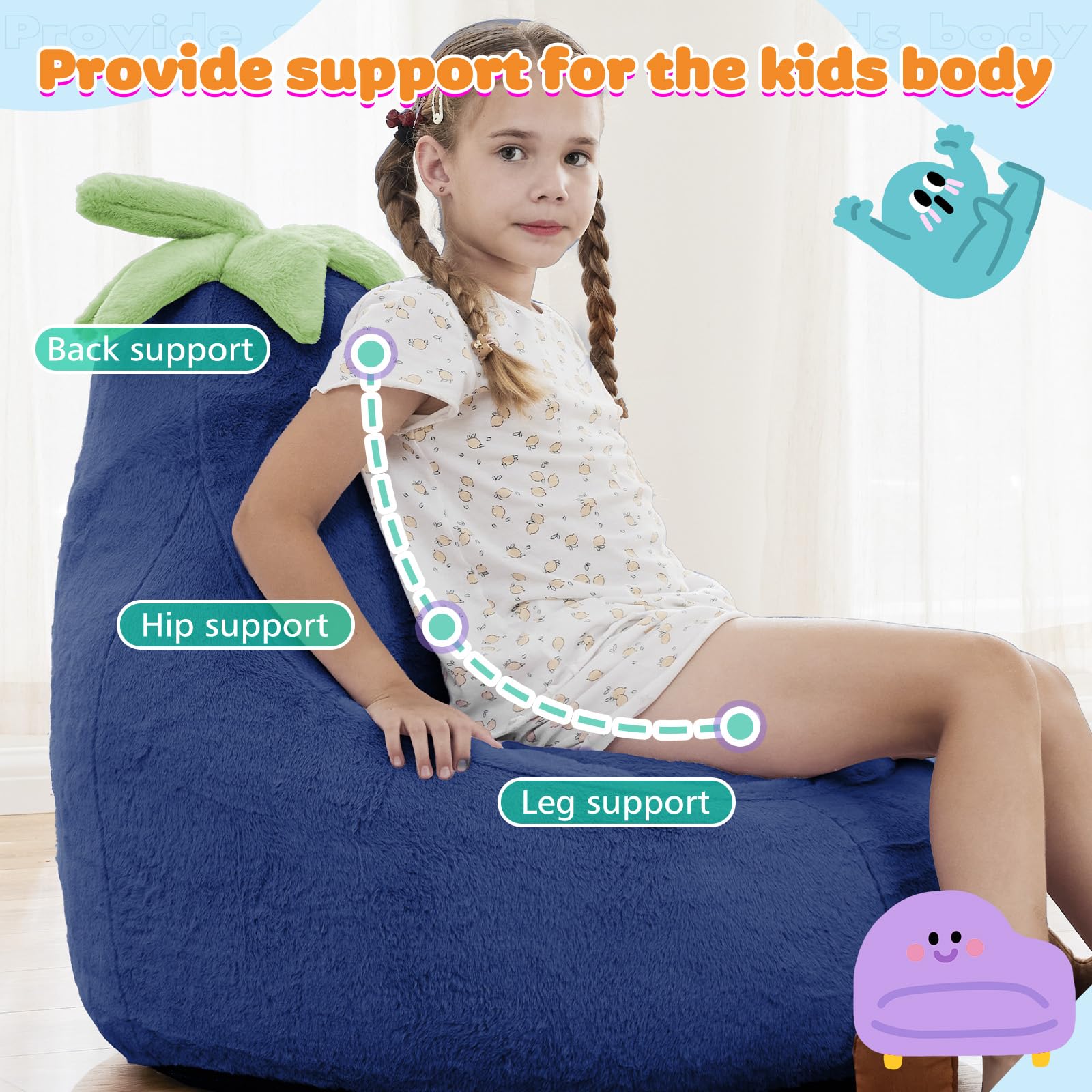 DUMOS lightweight design makes it ideal for rooms and play areas.