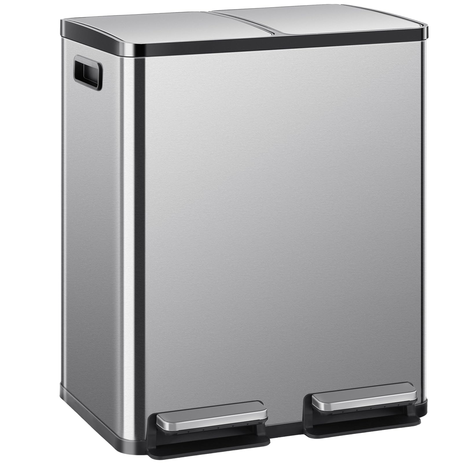 DUMOS kitchen trash can with lid and dual inner buckets keeps waste organized and odors contained.