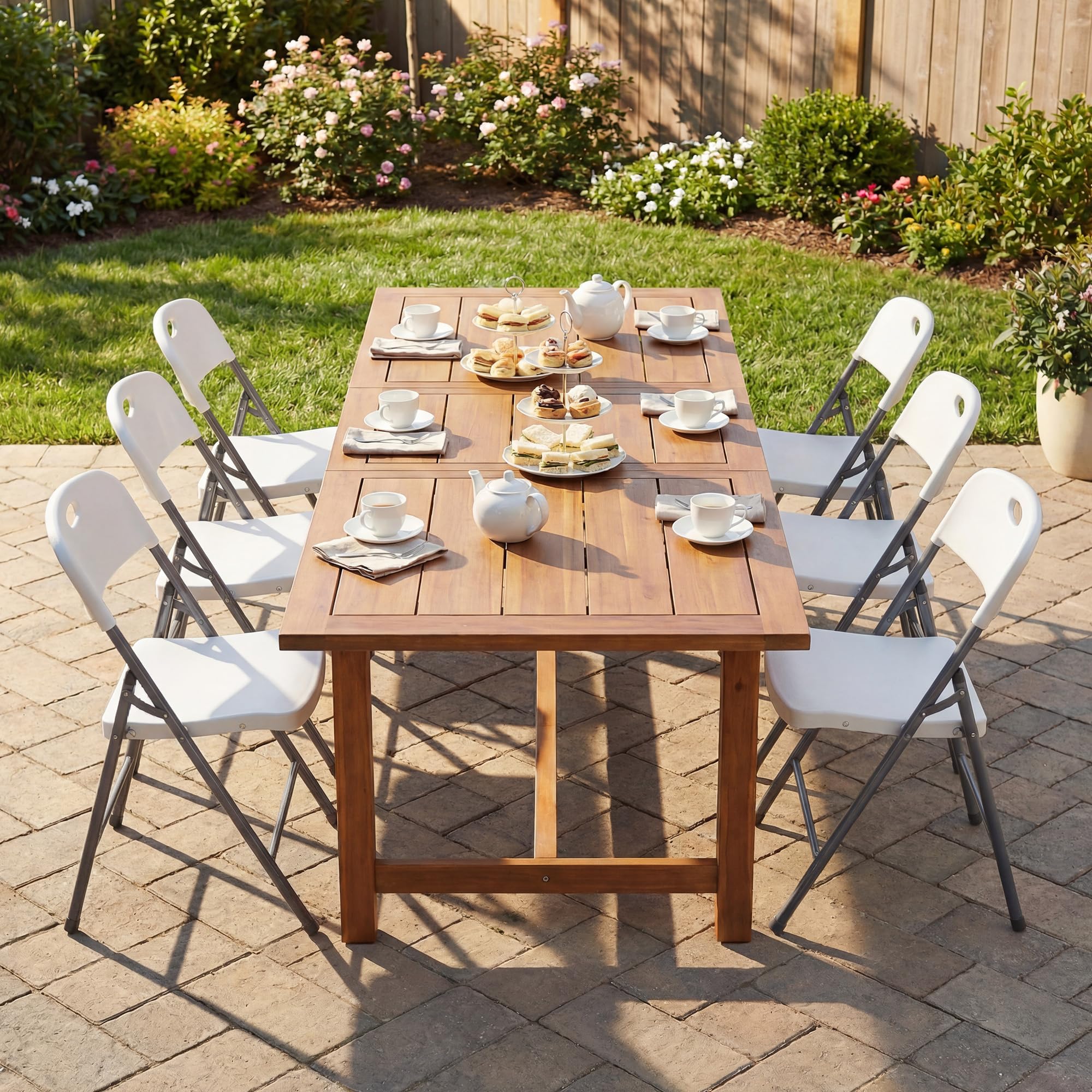 DUMOS lightweight folding chair easy to transport between spaces