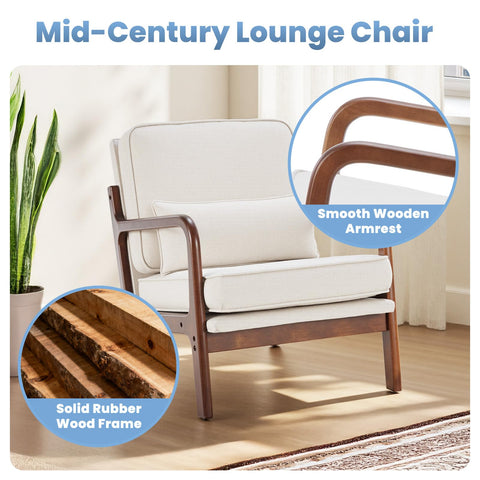 DUMOS lounge chair back cushion and thickness showcased for comfort
