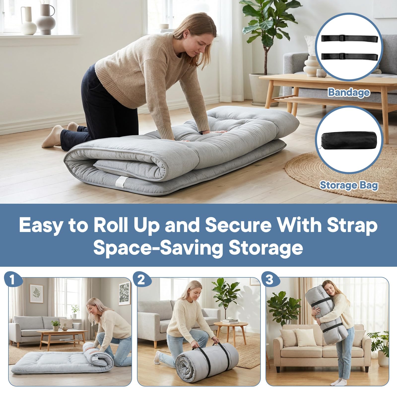 DUMOS removable, machine-washable cover for quick cleaning after spills