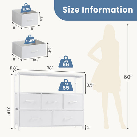 DUMOS media console with durable frame supports TVs securely