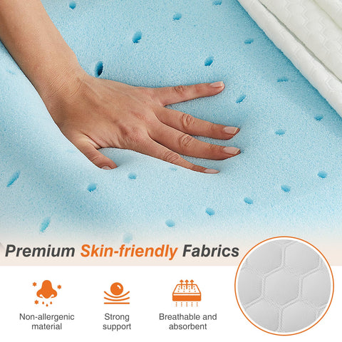 DUMOS neck-support memory foam pillow contours to neck for stable, comfortable alignment