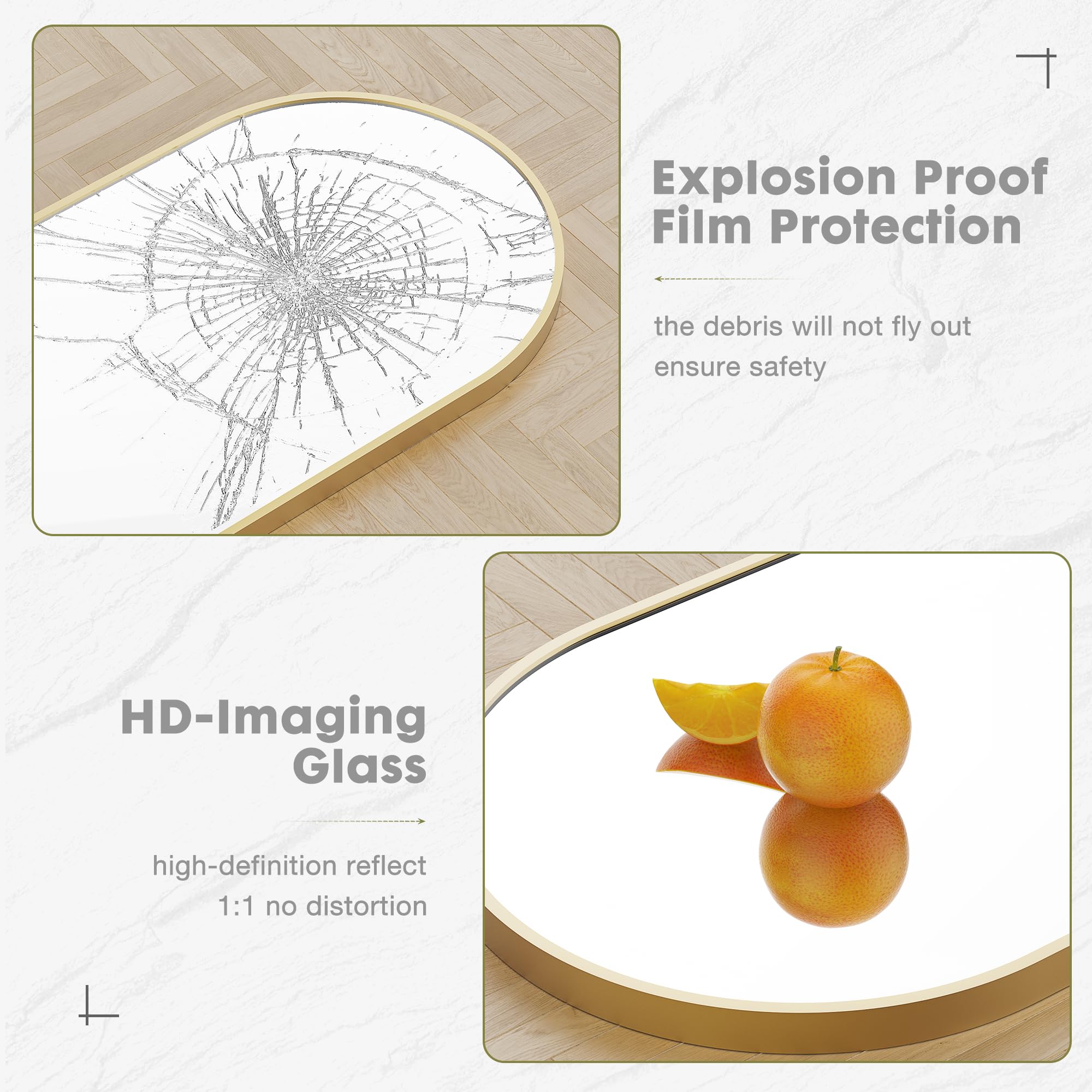 DUMOS nano tempered glass provides crisp, distortion-free reflections