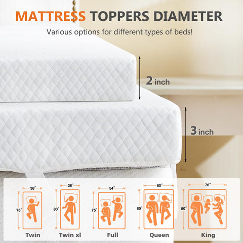 DUMOS non-slip backing with elastic straps keeps topper secure.