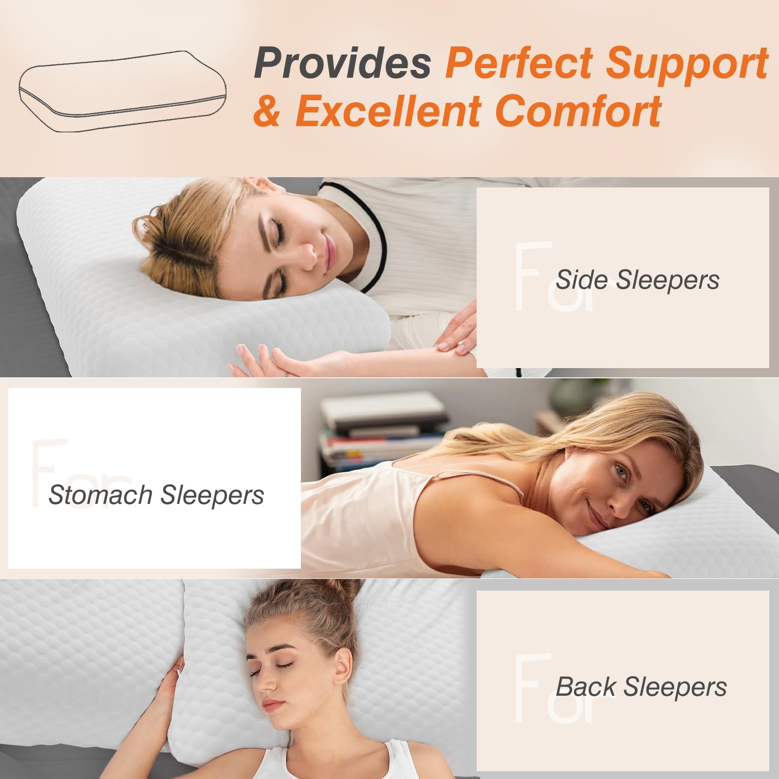 DUMOS OEKO-TEX 100 certified pillow ensures skin-friendly safety