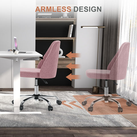 DUMOS Office Chair blush ergonomic backrest supports posture for focused work.