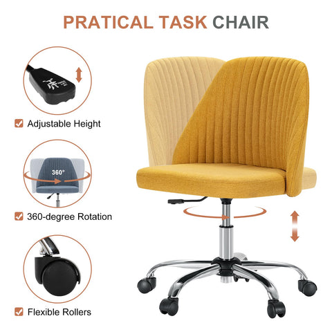 DUMOS office chair height-adjustment lever shown for ergonomic seating