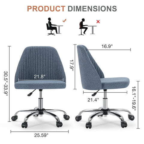DUMOS high density cushion chair resists sag for long sessions.
