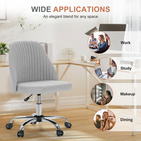 DUMOS Office Chair suits bedrooms and home offices, blending with modern decor.