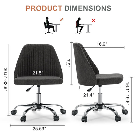 DUMOS chair with soft PU casters for quiet, floor-friendly rolling.