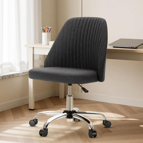 DUMOS office chair in vanity setup, compact space and easy use.