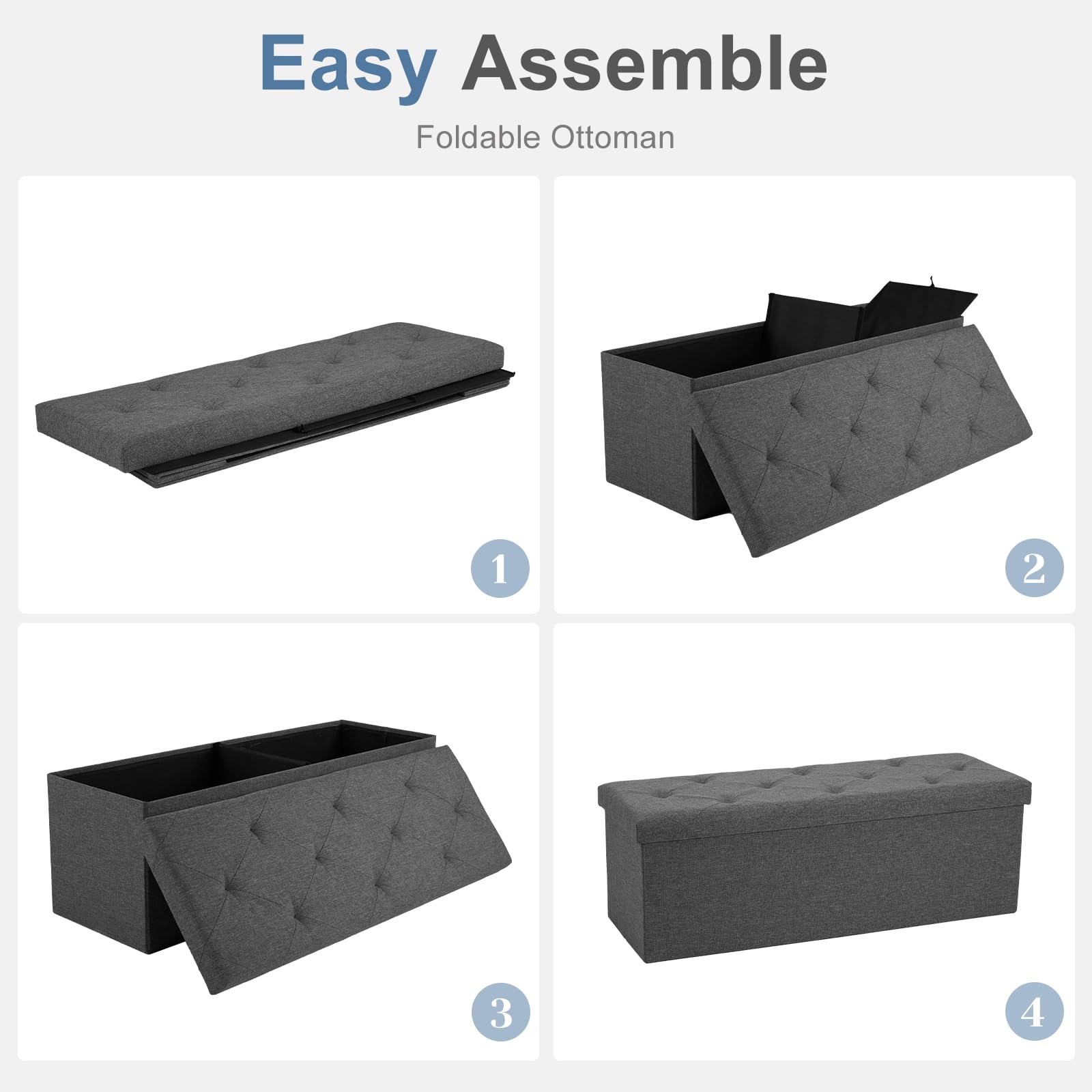 DUMOS padded-seat bench offers comfortable seating in living areas and entryways.