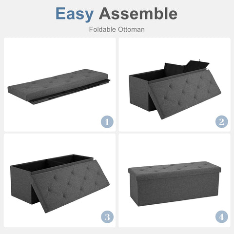 DUMOS padded-seat bench offers comfortable seating in living areas and entryways.