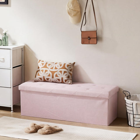 DUMOS ottoman used as foot rest in living room