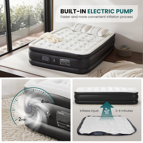 DUMOS built-in pump enables quick inflate for easy setup