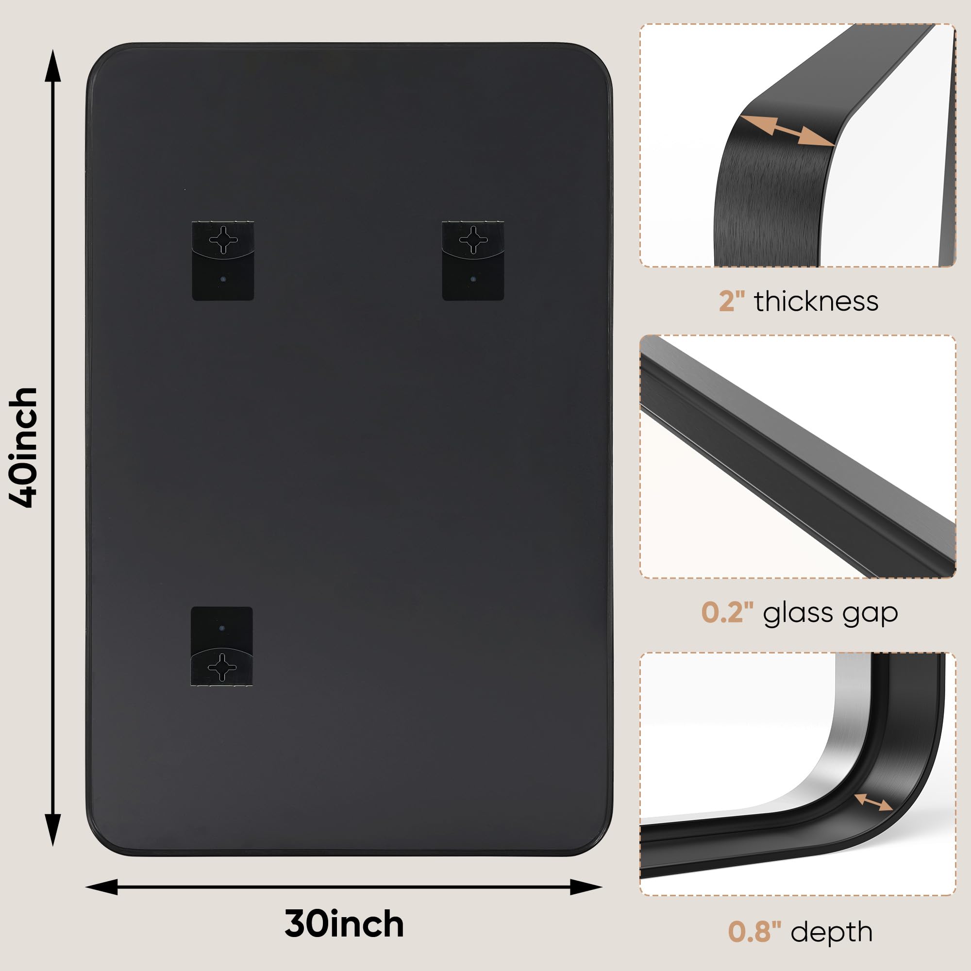 DUMOS secure packaging protects the mirror during transit.