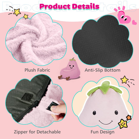Shredded foam filling provides ergonomic back and leg support