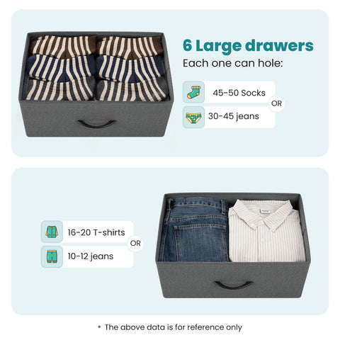 DUMOS dresser with sturdy metal frame ensures lasting support