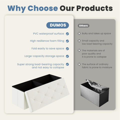 DUMOS beige synthetic leather surface combines style and durability.