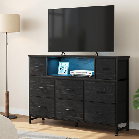 DUMOS TV Stand Dresser compact dimensions fit smaller rooms