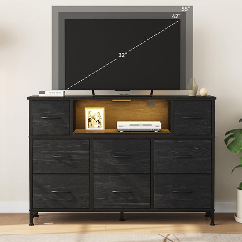 DUMOS TV Stand Dresser easy assembly with included tools