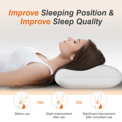 DUMOS two-pack memory foam pillow for sharing or guests